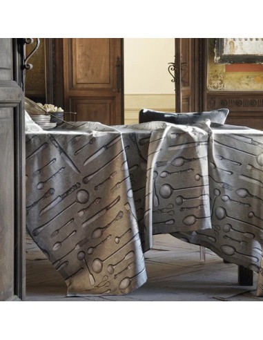 Tovaglia in cotone Couverts Tessitura Toscana Telerie